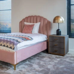 Nachtkastje Slangenleer Met Goud -Zuiver Verkoop 7534 8