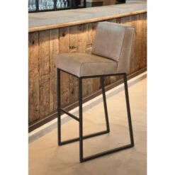 Luxe Barkruk Van Leer Samenstellen -Zuiver Verkoop barkruk van leer het anker meubelen lara 7 1 1