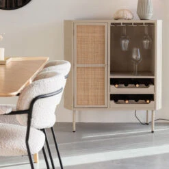 Beige Wijnkast Met Rotan 12 Beige Wijnkast Met Rotan -Zuiver Verkoop beige wijnkast met rotan amaya bodio 07
