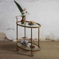 BePureHome Push Trolley Metaal Antique -Zuiver Verkoop bepure brass push trolley metaal antique 04