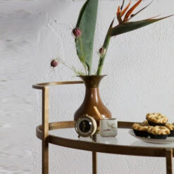 BePureHome Push Trolley Metaal Antique -Zuiver Verkoop bepure brass push trolley metaal antique 05