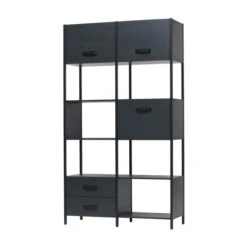 BePureHome Moderne Vakkenkast Mat Zwart -Zuiver Verkoop bepure legacy moderne vakkenkast mat zwart 02