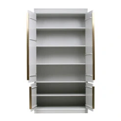 BePureHome Opbergkast Met Lambrisering -Zuiver Verkoop bepure organize witte bergkast met legplanken 04 2