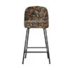 BePureHome Barstoel Met Bloempatroon -Zuiver Verkoop bepure vogue fluwelen barstoel 65 cm bouqeut zwart 01 1