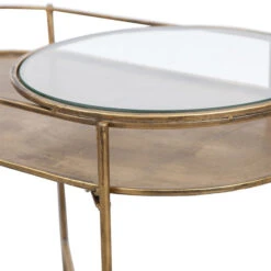 BePureHome Antique Brass Bijzettafel Ovaal -Zuiver Verkoop bepurehome adorable antique brass bijzettafel ovaal 5