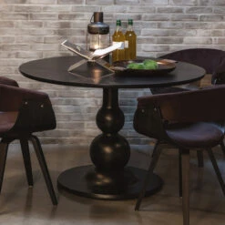 BePureHome Ronde Eettafel Met Bolpoot