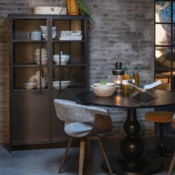 BePureHome Ronde Eettafel Met Bolpoot -Zuiver Verkoop bepurehome blanco ronde eettafel met bolpoot 4