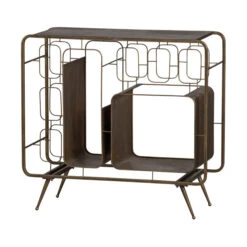 BePureHome Wijnkast Antique Brass -Zuiver Verkoop bepurehome capo wijnkast antique brass 04