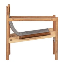 BePureHome Fauteuil Leer En Hout -Zuiver Verkoop bepurehome chill echt lederen fauteuil 03