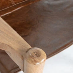 BePureHome Fauteuil Leer En Hout -Zuiver Verkoop bepurehome chill echt lederen fauteuil 06