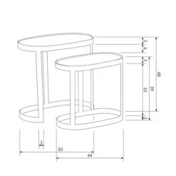 BePureHome Antique Brass Bijzettafelset -Zuiver Verkoop bepurehome clean antique brass bijzettafelset 09