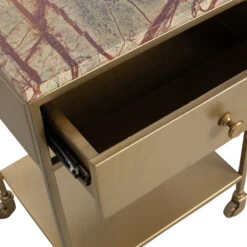 BePureHome Nachtkastje Op Wielen Goud Marmer 8 BePureHome Nachtkastje Op Wielen Goud Marmer -Zuiver Verkoop bepurehome clinic nachtkastje op wielen goud marmer 04