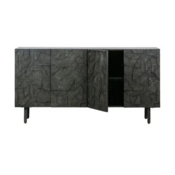 BePureHome Zwart Dressoir Houtsnijwerk 16 BePureHome Zwart Dressoir Houtsnijwerk -Zuiver Verkoop bepurehome counter zwart dressoir houtsnijwerk 02