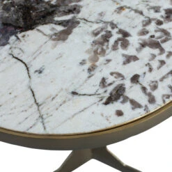 BePureHome Ronde Bijzettafel Goud En Marmer -Zuiver Verkoop bepurehome cute ronde bijzettafel goud en marmer 04