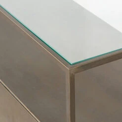 BePureHome Gouden Tv-meubel Met Glas -Zuiver Verkoop bepurehome depart gouden tv meubel met glas 06