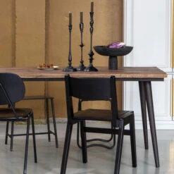 BePureHome Houten Tafel Met Zwarte Poot -Zuiver Verkoop bepurehome guild houten tafel met zwarte poot 04