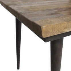 BePureHome Houten Tafel Met Zwarte Poot -Zuiver Verkoop bepurehome guild houten tafel met zwarte poot 06