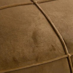 BePureHome Gele Fluwelen Poef -Zuiver Verkoop bepurehome honey gele fluwelen poef 03