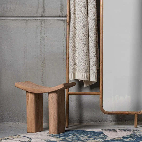 BePureHome Stoer Houten Krukje 4 BePureHome Stoer Houten Krukje - Afbeelding 2