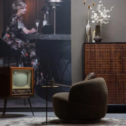 BePureHome Wandkast Walnoot Met Zwart -Zuiver Verkoop bepurehome nuts houten wandkast walnoot zwart 800292 w lumz