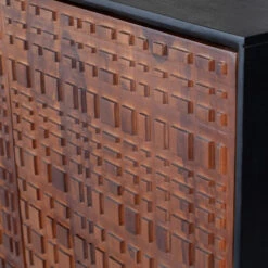 BePureHome Wandkast Walnoot Met Zwart -Zuiver Verkoop bepurehome nuts houten wandkast walnoot zwart 07