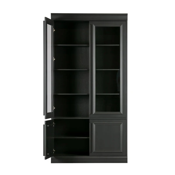BePureHome Vitrinekast Mat Zwart 10 BePureHome Vitrinekast Mat Zwart - Afbeelding 8
