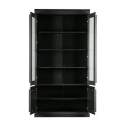 BePureHome Vitrinekast Mat Zwart 16 BePureHome Vitrinekast Mat Zwart -Zuiver Verkoop bepurehome organize vitrinekast mat zwart 03
