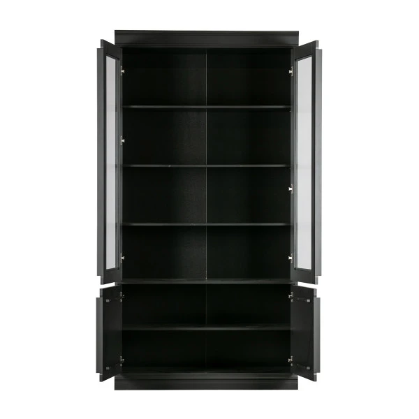 BePureHome Vitrinekast Mat Zwart 9 BePureHome Vitrinekast Mat Zwart - Afbeelding 7