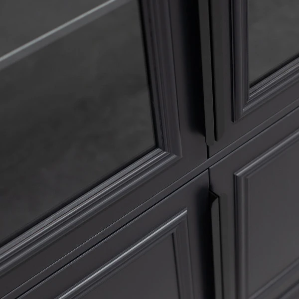 BePureHome Vitrinekast Mat Zwart 8 BePureHome Vitrinekast Mat Zwart - Afbeelding 6