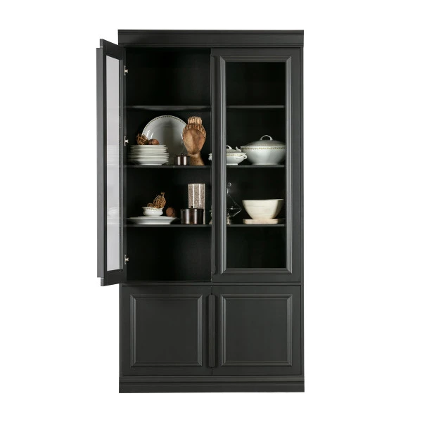 BePureHome Vitrinekast Mat Zwart 5 BePureHome Vitrinekast Mat Zwart - Afbeelding 3