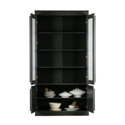 BePureHome Vitrinekast Mat Zwart 13 BePureHome Vitrinekast Mat Zwart -Zuiver Verkoop bepurehome organize vitrinekast mat zwart 08