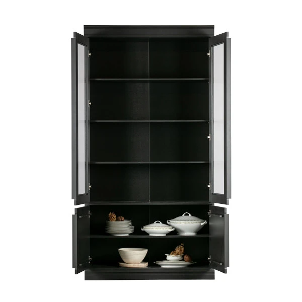 BePureHome Vitrinekast Mat Zwart 6 BePureHome Vitrinekast Mat Zwart - Afbeelding 4
