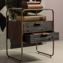 BePureHome Nachtkastje Met 2 Lades -Zuiver Verkoop bepurehome polite nachtkastje met 2 lades 03