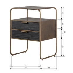 BePureHome Nachtkastje Met 2 Lades -Zuiver Verkoop bepurehome polite nachtkastje met 2 lades 08