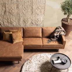 BePureHome Hoekbank Chaise Longue Eco Leer -Zuiver Verkoop bepurehome rodeo hoekbank chaise longue recycle leer 04