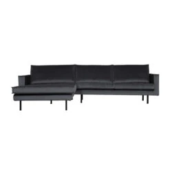 BePureHome Hoekbank Chaise Longue Velvet -Zuiver Verkoop bepurehome rodeo velvet hoekbank chaise longue fluweel 09