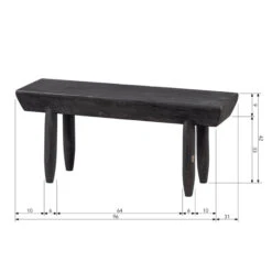 BePureHome Stoer Houten Halbankje 13 BePureHome Stoer Houten Halbankje -Zuiver Verkoop bepurehome stall stoer houten halbankje 06