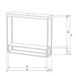 BePureHome Matzwarte Sidetable Met Glas -Zuiver Verkoop bepurehome sunday matzwarte sidetable met glas 06