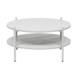 BePureHome Witte Salontafel Rond