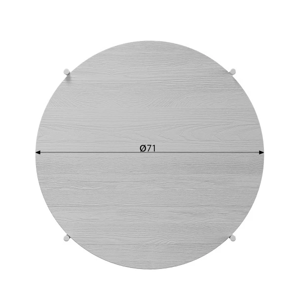 BePureHome Witte Salontafel Rond 8 BePureHome Witte Salontafel Rond - Afbeelding 6