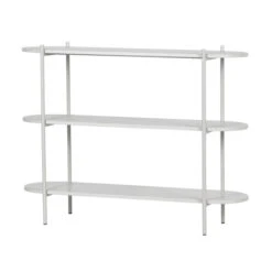 BePureHome Witte Stellingkast Ovaal -Zuiver Verkoop bepurehome tender witte stellingkast ovaal 3