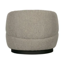 BePureHome Ronde Draaifauteuil Boucle 9 BePureHome Ronde Draaifauteuil Boucle -Zuiver Verkoop bepurehome woolly draaifauteuil van zachte stof 03