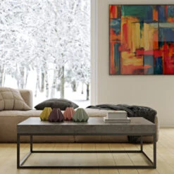 Betonlook Salontafel 120 Cm -Zuiver Verkoop betonlook salontafel 120 cm tundo lago 06