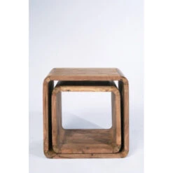 Set Van 2 Vierkante Bijzettafels -Zuiver Verkoop bijzettafel hout authentico cube kare design 05 800x800 1