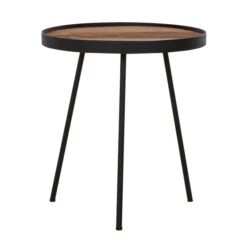 Bijzettafel Teak Opstaande Rand