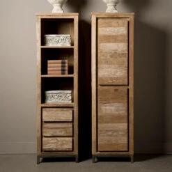 Boekenkast Teak Met Wit -Zuiver Verkoop boekenkast teak met wit tower living venetie 01 1