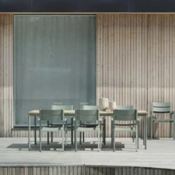 Brafab Grote Tuintafel Teak Hout -Zuiver Verkoop brafab nox grote tuintafel teak en groen alu 04 1