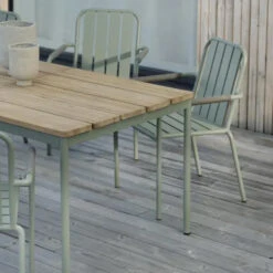 Brafab Grote Tuintafel Teak Hout -Zuiver Verkoop brafab nox grote tuintafel teak en groen alu 06 1