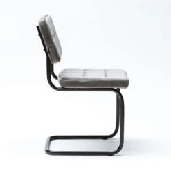 Buisframe Stoel -Zuiver Verkoop buisframe stoel velvet grijs bodio kos 03 1