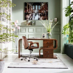 Bureaustoel Walnoot -Zuiver Verkoop bureaustoel walnoot patron 8